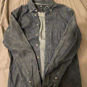 UNIQLO denim jean shirt
